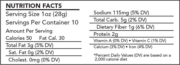 Traditional Hummus Nutrition Facts